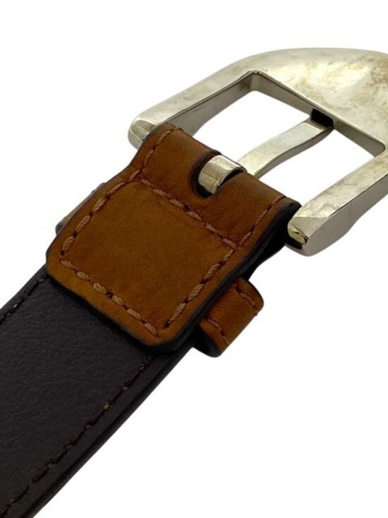 Louis Vuitton Mp021 Santure Belt Buckle Silver Leather Brown main image 10